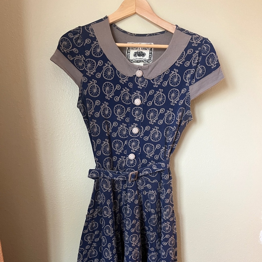 Effie's Heart Retro Look Comfy Bicycle Dress